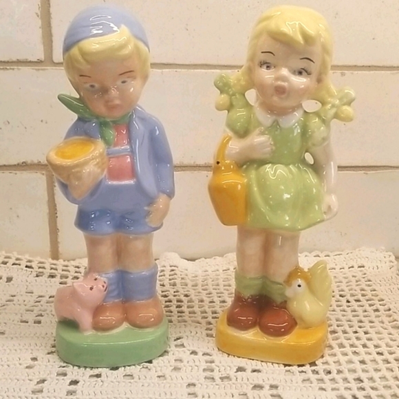 Vtg Dutch Chldren Figurines Set - Picture 10 of 10